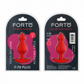 Forto F-78: Pointee Sili Plug Sm Red