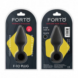 Forto F-10: Sili Plug W/Pull Ring Med Bk