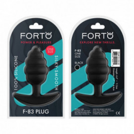 Forto F-83: Spir Plug 100% Silicone Bk