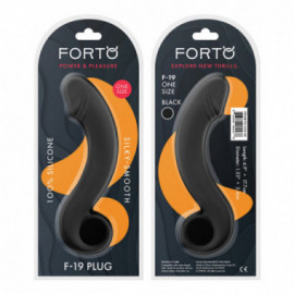 Forto F-19: 100% Silicone Plug Black