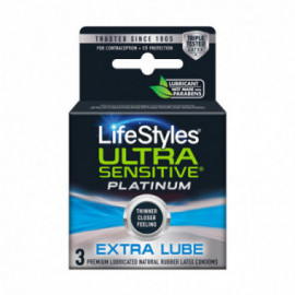 Lifestyles Ultra Sensit Plat Extr Lub 3p