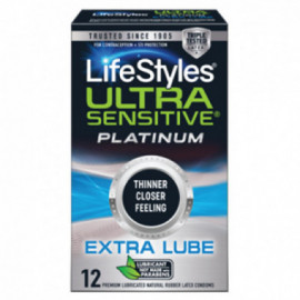 Lifestyles Ultra Sensit Plat Ext Lube 12