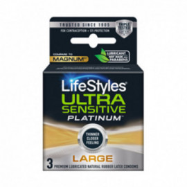 Lifestyles Ultra Sensit Plat Lg 3 Pack