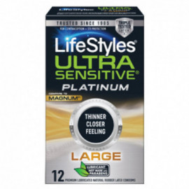 Lifestyles Ultra Sensit Plat Lg 12 Packs