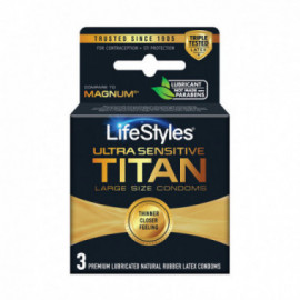 Lifestyles Ultra Sensitive Titan 3 Pack