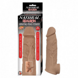 Natural Realskin Vibrat Penis Xtender Br