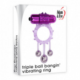 A&E Triple Ball Bangin' Vibrating Ring