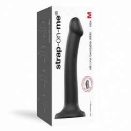 Strap-On-Me Semi-Real D/D Bend Dild Bk M