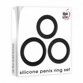 A&E Silicone Penis Ring Set Of 3