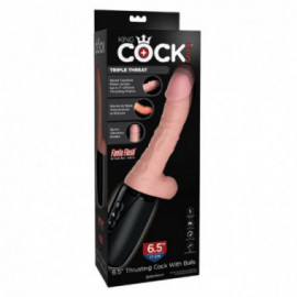 King Cock Plus 6.5in Thrusting Cock W/Ba