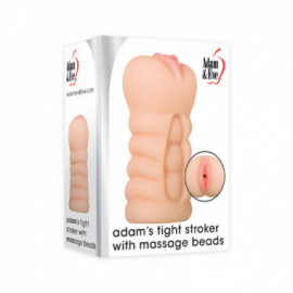 A&E Adam's Tight Stroker W/Massage Beads