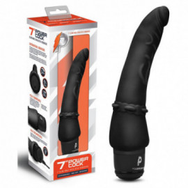 Powercock 7" Slim Anal Real Vibe Blk