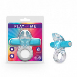 Play with Me Bull Vibrating C-Ring  Blue