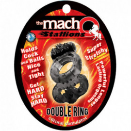 Macho Vibrating Double Ring (Black)