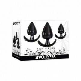 Evolved Anal Delights Butt Plug Set of 3