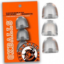 OxBalls ADJUSTFIT INSERT 3 Pack Clear