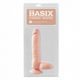 Basix 9in. Dong w/Suction Cup Flesh