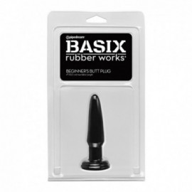 Basix 3.5in. Beginners Butt Plug Black