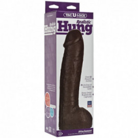 Vac-U-Lock Realistic Hung Black