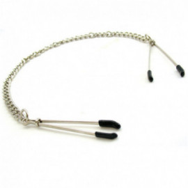 H2H Nipple Clamps Tweezer W/Chain (Chr)