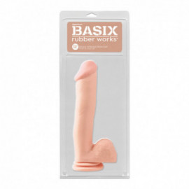 Basix 12in. Dong w/Suction Cup Flesh