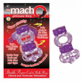 Macho 2X Power Cock/Ball Ring (Purple)