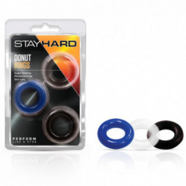 Stay Hard - Donut Rings - Assorted (3)