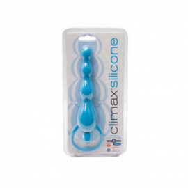 Climax Silicone Vibrating Anal Beads-Blu