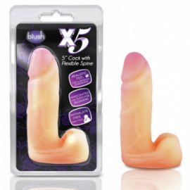 X5 Plus - 5in Cock w/Flexible Spine Bg