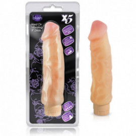 X5 Plus - Hard On Vib 9in Dildo - Beige