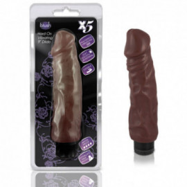 X5 Plus - Hard On Vib 9in Dildo - Brown